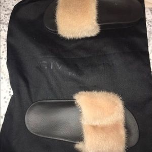 Givenchy fur slides